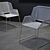 Sleek Metal Mesh Chair 3D model small image 1