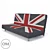 URBUM British Flag Sofa Bed 3D model small image 1