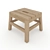 Danish Trip Trap Dania Footstool  3D model small image 1