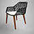 Designer Dining Chair 3D model small image 2