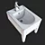 Luxury Suspended Bidet: Kerasan Bentley 3D model small image 3