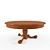 English Style Table: Classic Elegance 3D model small image 1