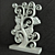 Exquisite Floral Carving Ornament 3D model small image 2