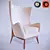 Sleek Caracole Armchair 3D model small image 1