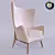 Sleek Caracole Armchair 3D model small image 2