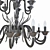 Luxurious Leucos Belzebu Chandelier - 18-Light 3D model small image 2