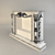Elegant White Marble Fireplace 3D model small image 3