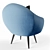 Cozy Armchair: Ultimate Comfort 3D model small image 2