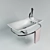 Decotec Feuille Mini Sink - HCPK71 3D model small image 1