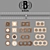Bironi Collection: Sockets, Switches & Overlays 3D model small image 2