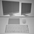 Apple iMac 2015 5k 27" RETINA + Accessories 3D model small image 3