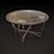 Elegant Forge Glass Top Table 3D model small image 1