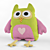 Whimsical Textile Owl Toy 3D model small image 1