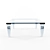 Contemporary Acrylic and Glass Coffee Table 3D model small image 1