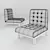Pablo Modern Armchair: Classic Style and Loft Interiors 3D model small image 2