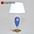 Elegant Le Porcellane Table Lamp 3D model small image 1