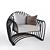 Sleek Wave Armchair: Max 2014, Vray, obj 3D model small image 1