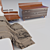 Title: Elegant Leather Bedroom Set 3D model small image 2