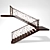 Elegant Grapevine Staircase 3D model small image 3