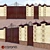 Elegant Wrought Iron Gates 3D model small image 3