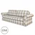 Countryside Style Sofa Bed 3D model small image 1