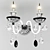 Elegant Crystal Sconce 3D model small image 1