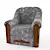 Vintage Comfort: Classic Armchair 3D model small image 1