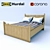 IKEA Gurdal Bed Frame: Sleek Design & Cozy Comfort 3D model small image 1
