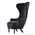 Elevate Your Space with Tom Dixon Wingback Chair 3D model small image 1