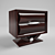 Classic Style Bedside Table 3D model small image 1