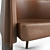 Frigerio Jackie Leather Chair 3D model small image 2