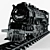 Vintage Train Toy 3D model small image 2