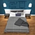 Dream Set: Bed, Tables & Lights 3D model small image 1