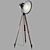 Title: Industrial Loft Tripod Spotlight 3D model small image 1