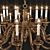 Customized Chandelier Design: Exquisitely Crafted 3D model small image 2