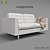 Elegant Landskrona Sofa 3D model small image 1