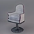 Ethnic Rotating Chair 3D model small image 1