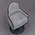 Ethnic Rotating Chair 3D model small image 2