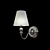 Elegant Federico Wall Sconce 3D model small image 1