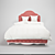 Luxury Italian Style: Luigi Letto Bed 3D model small image 1