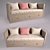 Convertible Bed-Couch with Storage - Reina 3D model small image 1