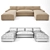 Restoration Hardware Maxwell U-Chaise Sectional 3D model small image 2