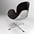 Elegant Swan Chair, Supreme Comfort 3D model small image 1