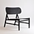 Ferdinand Lounge Chair: Black Elegance 3D model small image 1