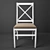 Elegant Upholstered Dining Chair 3D model small image 2