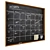 Calendar Chalk Board Frame 3D model small image 1
