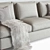 Barbara Barry Loose Back Sofa 3D model small image 2