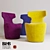 Compact Comfort: B&B Italia's Mini Papilio 3D model small image 1