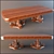 Modern Folding Table 3D model small image 1