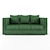 Homemotions Incognito Sofa with Pillows 3D model small image 1